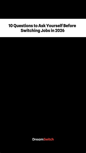 Dreamswitch on Instagram: "Comment “READY” and I’ll share a 2026 job-switch decision checklist + roadmap"