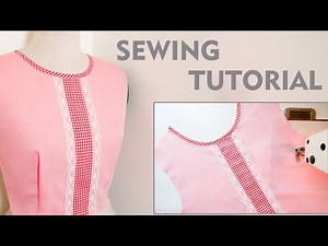 How To Sew Round Neckline | Sewing Tips And Tricks | Thuy Sewing