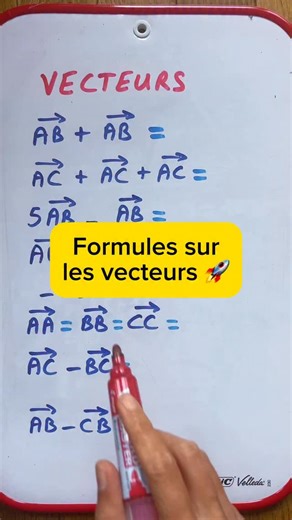 Les calculs incontournables sur les vecteurs (niveau Seconde). Les connaissais-tu ? 🙏Partage au maximum 🚀 #maths #vecteurs #seconde #calcul #prof | Bosse Tes Maths