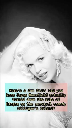 She turned down Gilligan’s Island role?!😳 #jaynemansfield