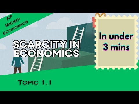 Scarcity in Under 3 mins (AP Microeconomics Topic 1.1)