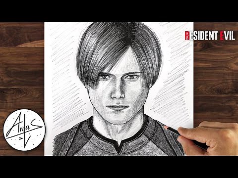 How To Draw LEON S KENNEDY | Resident Evil Drawing Tutorial