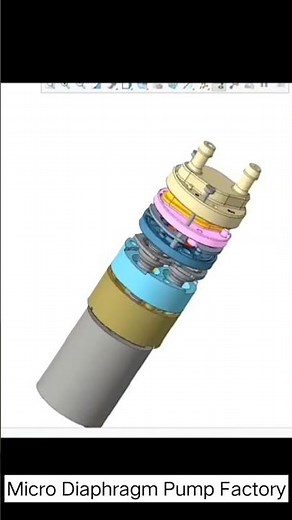 How to Service a Micro Diaphragm Pump - Exploded View Animation & Part Names