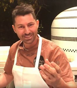 Maestro Vito Iacopelli Demonstrates Pizza Making in a Vesuvio Oven - Forno Bravo. Authentic Wood Fired Ovens