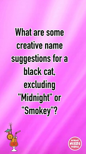Call a black cat Onyx | Mommy Needs Vodka