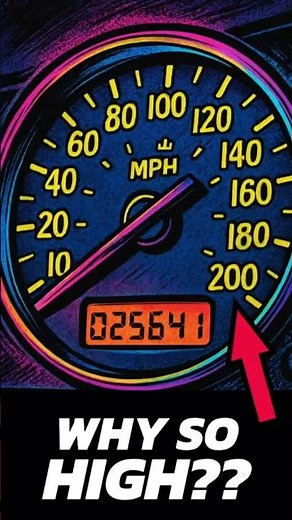 Why Car Speedometers Display CRAZY High Speeds?! #shorts