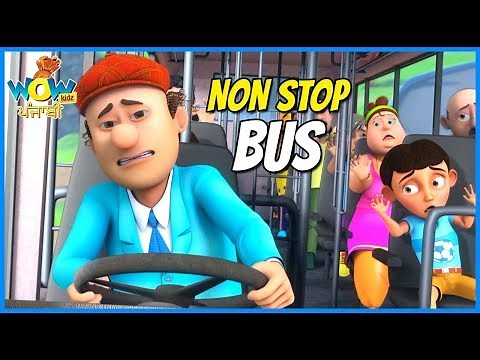 Chacha Bhatija in Punjabi | Non Stop Bus | Punjabi Cartoons for Kids | Wow Kidz Punjabi