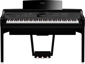 Yamaha Clavinova CVP-809 Digital Upright Piano with Bench - Polished Ebony Finish