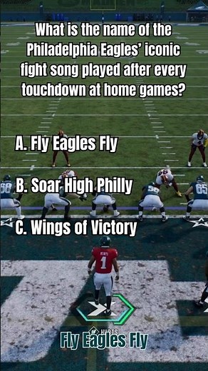 What is the name of the Philadelphia Eagles’ iconic fight song played after every touchdown at home.