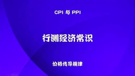 云学王文兵：行测经济常识，CPI与PPI的价格传导规律