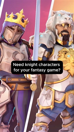 Need knight characters for your fantasy game? Sidekick Modular Characters by Synty ⚔️