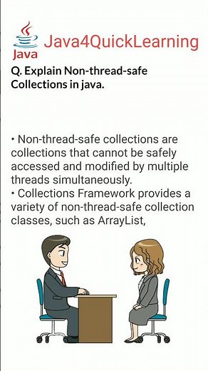 Non-thread safe Collections in java #corejava #collection #non #thread #safe #java4quicklearning