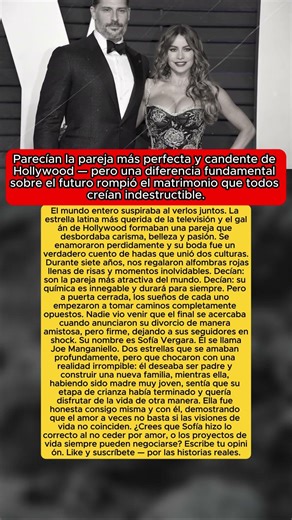 ¡EL AMOR NO BASTÓ! La dolorosa verdad del divorcio de Sofía Vergara y Joe Manganiello 💔💍