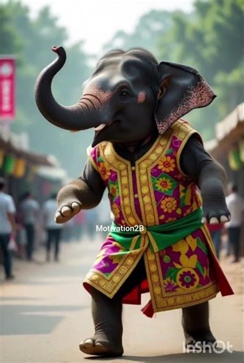 “Dancing Elephant Stole the Show! 🐘💃”#shorts #foryou #cartoon