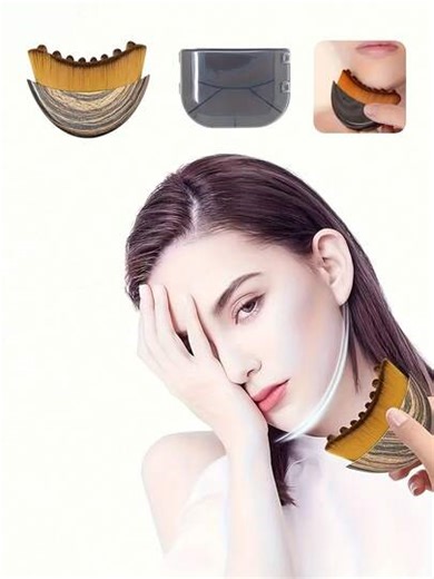 Cette brosse de drainage lymphatique faciale multifonctionnelle et ultra-douce avec un masseur pour le contour du menton est livrée avec un étui de rangement. Elle présente une conception de tête ovale ergonomique, est une brosse de nettoyage à sec et peut être utilisée pour le massage du visage, le nettoyage, l'application de poudre libre, de blush, de crème pour le visage et de lotion pour le corps. C'est un excellent cadeau de fête pour les amis et la famille. | SHEIN