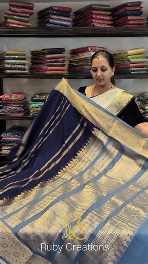 120 gsm pure mysore silk saree. Ruby Creations 9900339384. Instagram-@rubycreationsofficial