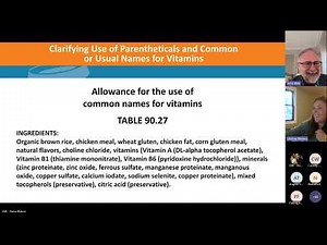 PFLM # 5 - Ingredient Statements, Handling, and Storage