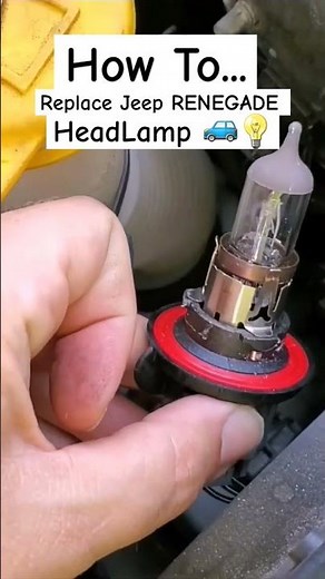 How To REPLACE Jeep RENEGADE Headlamp Bulb #jeeprenegade #bulbrepair #howto