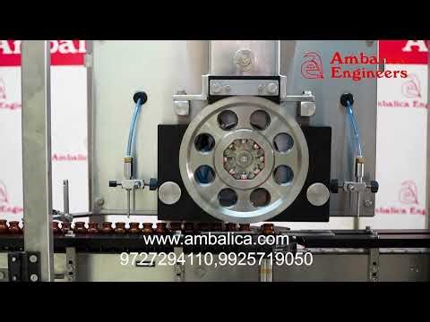 Automatic Injectable Dry Powder Filling with Rubber Stoppering Machine Six Head Vial Capping Machine