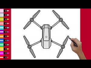 HOW TO DRAW A DRONE | DRAWING QUAD DRONE EASY STEP BY STEP #drawing #drone
