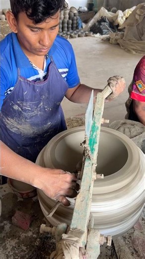 Watch how to make clay eating plates. #foryou