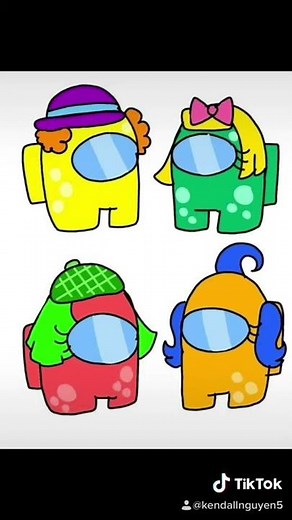 ABC Monsters characters in Among Us