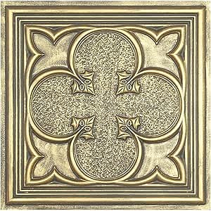 Vintage tin Ceiling Tiles, Interior Decorative Panel, for Public House PL35 10tiles/lot (Ancient Gold)