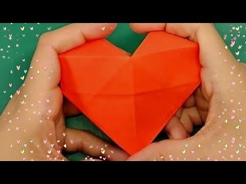 Comment faire un cœur à offrir en origami💖
