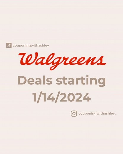 ✨New Walgreens deals starting this Sunday 1/14/2024!✨ ➡️ All coupons can be found in the Walgreens app ➡️ Digital coupons are limited to one per account ➡️ RR only prints for in-store purchases ➡️ One RR prints per transaction ➡️ WC = Walgreens Cash ➡️ RR = Register Reward #couponingcommunity #couponingforbeginners #couponingmom #couponing101 #wagsdeals #savingmoney #walgreensdeals #walgreenscouponing #walgreensfinds #digitalcouponing #newbiefriendlydeals #newbiecouponer #digitaldeals #texascoup