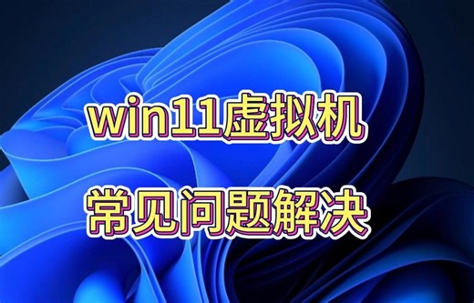 win11虚拟机常见问题解决