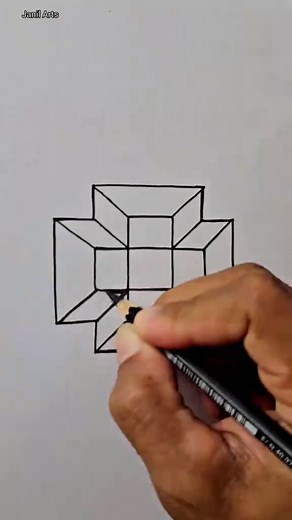 Desenho ilusão de ótica fácil #drawing #fyp #challenge