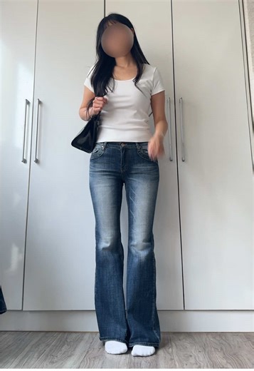 남자들이 환장하는 “청바지 흰티”는 이게 아니라… 허벅지안쪽살 부자인데 이 부츠컷만 입으면 날씬해보임😭 (내돈내산) #부츠컷 #청바지 #흰티 #기본티 #에이블리