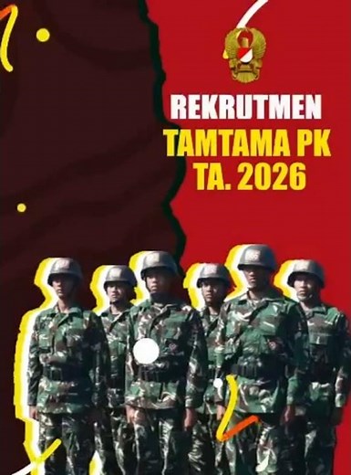 BECOME PART OF THE TNI TROOPS! Registration for TNI AD Career Soldiers Wave II, 2026.