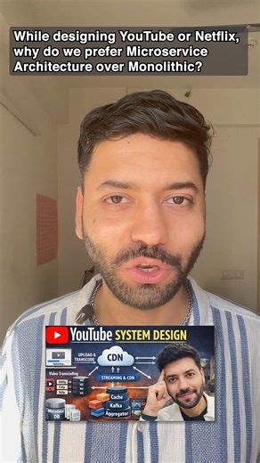 Microservice vs Monolithic #systemdesign #interview #quiz