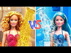 🔥Fire VS Ice🧊Barbie Doll MAKEOVER | Hot vs Cold Challenge! Hacks & Gadget by YayTime! FUN