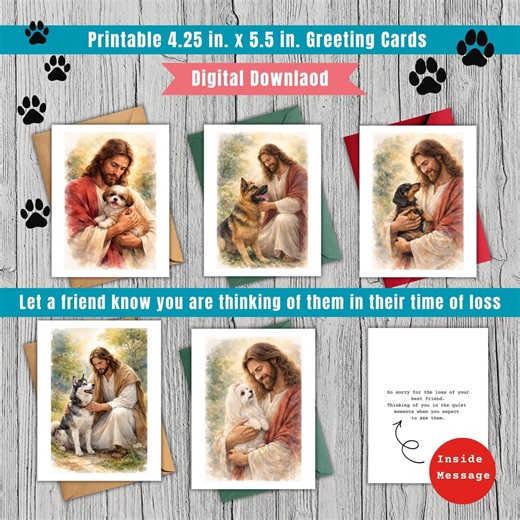 Printable Pet Loss Sympathy Card - Etsy