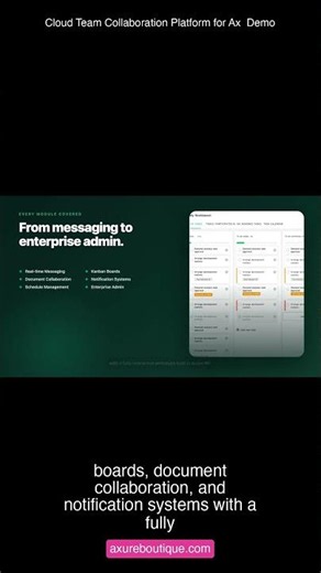 Cloud Team Collaboration Platform for Ax Demo