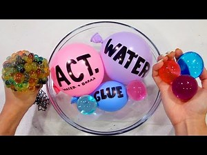 Making Slime with Satisfying Giant Orbeez Crushing & Orbeez Mesh Ball Cutting!