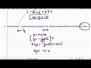 Finding the Equation of a Line | Slope & Y‑Intercept (Grade 8 Math Lesson)