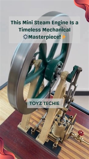 This Mini Steam Engine Is a Timeless Mechanical Masterpiece! ⚙️✨ #enginemodel #steamengine #shorts