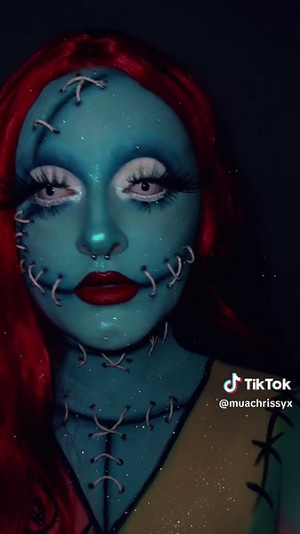 Halloween Makeup Inspired by Nightmare Before Christmas