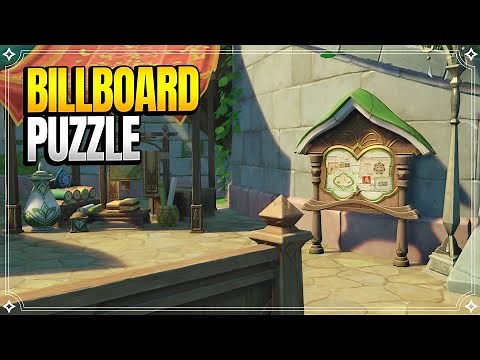 Billboard Puzzle in Sumeru City | World Quests & Puzzles |【Genshin Impact】