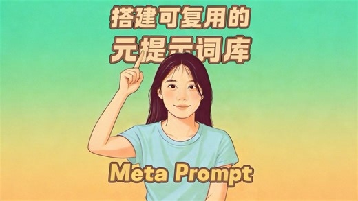 搭建可复用的元提示词库 Meta Prompt | AI 学习经验分享，拿走即用