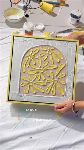 37K views · 63 reactions | Get my puffy painting guide! ‍✨ step by step photos, easy to follow instructions, plus a list of all the materials and tools you’ll need to get started. Link in bioooo #texturedpainting #arttutorial #artguide #texturedart #puffypaint | My Salty Studio | Facebook