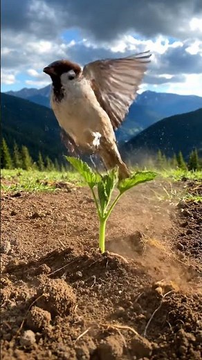 Close-Up Sparrow |Bird TV -Relaxing video for Cats
