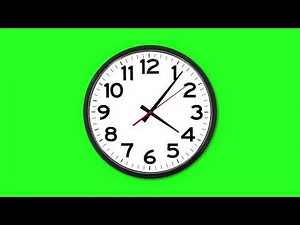 CLOCK TIME LAPSE GREEN SCREEN