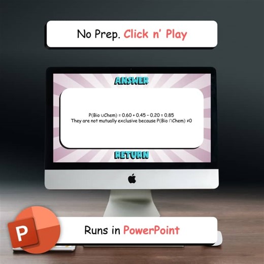 Probability Rules BUMP Math Game - No Prep PreCalculus Review Activity