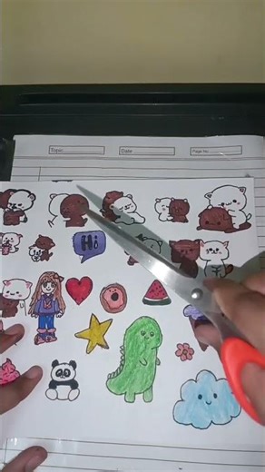 ✨ New hack DIY stickers ✨ #diysticker #viralshorts #🌺