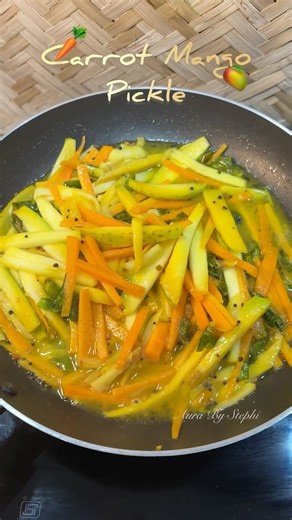 Carrot Mango pickle 😋 #shortvideo #food #carrotmangopickle