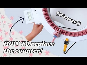 How To Install a Digital Counter On Your Knitting Machine (EASY!)